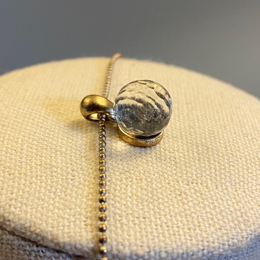 70’s Disco Ball Pendant Necklace